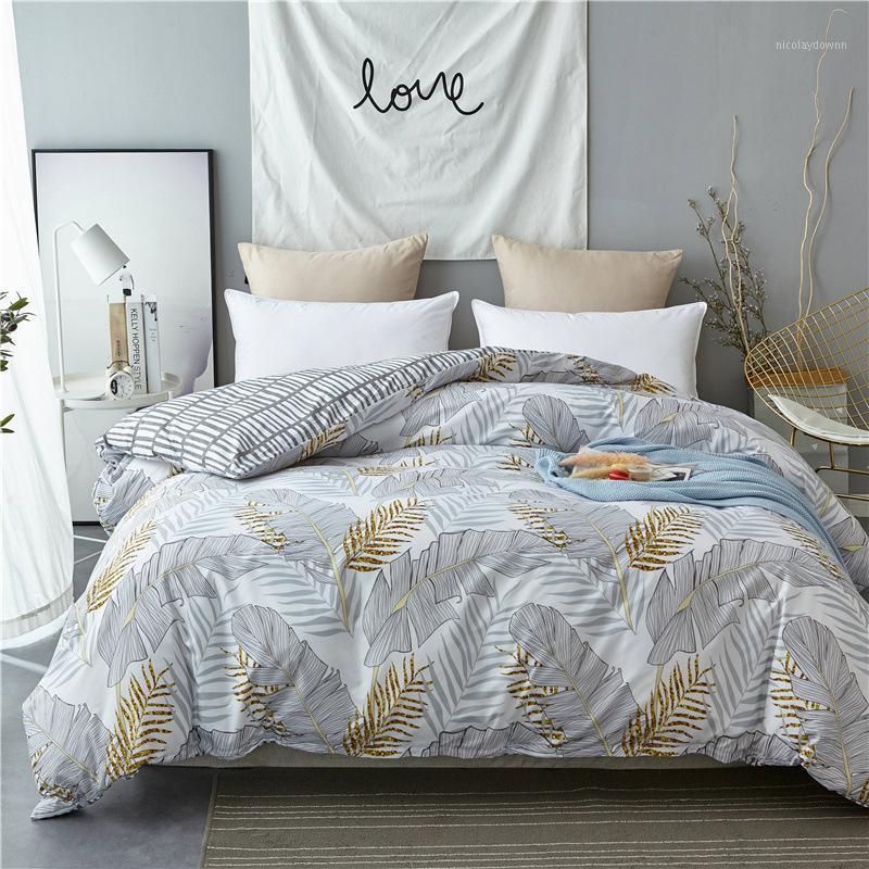 

Family Golden Leaves Duvet Cover Pillowcases Set  Full Queen King Size Bedding Set Bedclothes Home Textile Bedding1