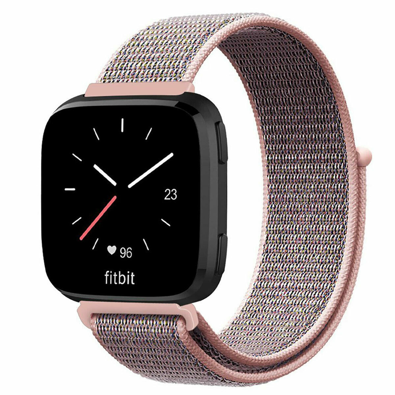 

For Fitbit Versa 2 1 Lite Nylon Band Strap Sports Woven Loop Watch Wristband Bands