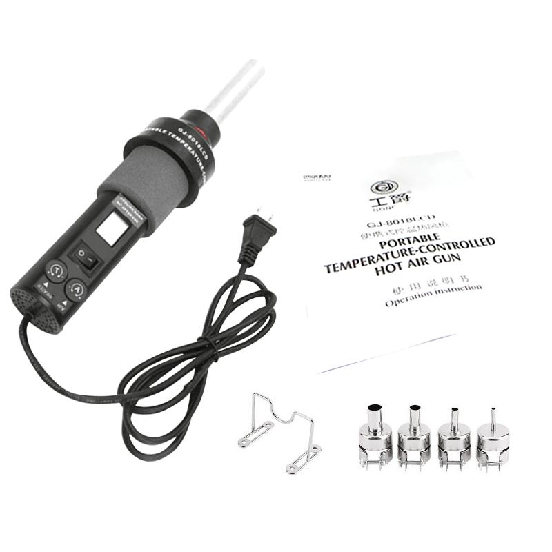 

DIY Temperature Adjustable LED Display Hot Air Blower Professional Repairing Portable Welding Tools Accuracy Handheld Low Noise