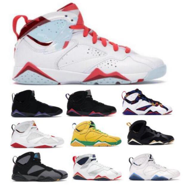

New 7 7s Outdoor Shoes For Mens Women Oregon Ducks Bordeaux Hare Raptor Blue Patent Topaz Mist Olympic Zapatos Trainers Shoe Sneakers
