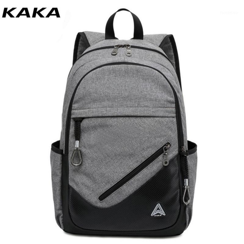 

KAKA Fashion Casual School Backpacks 15.6 Inch Laptop Bag Men's Backpack Super Light Wear-resisting 2021 Oxford Travel Bags D1931, Blue