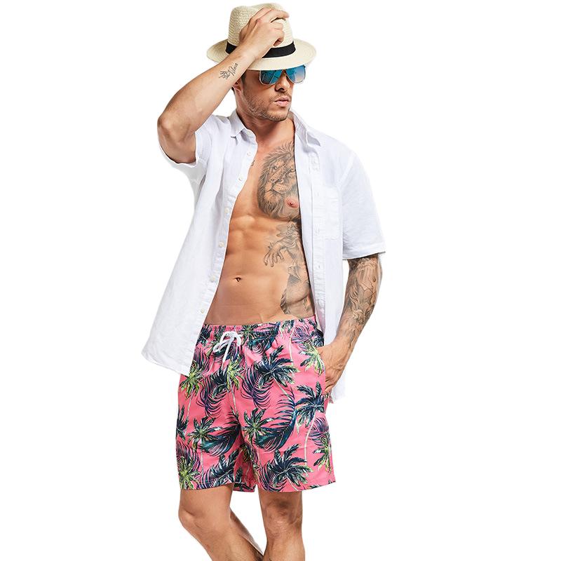 

New Beach shorts Mens swimwear swimming surf board shorts Sexy mens Swimsuit bathing suit Quick dry Sungas De Praia Homens, Red