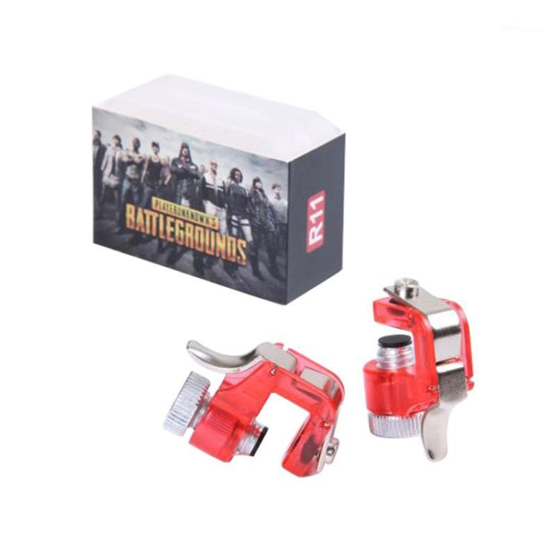 

1 Pair of Metal Smart Phone Gamepad Trigger Fire Button Aim Key L1R1 Shooter Controller PUBG1