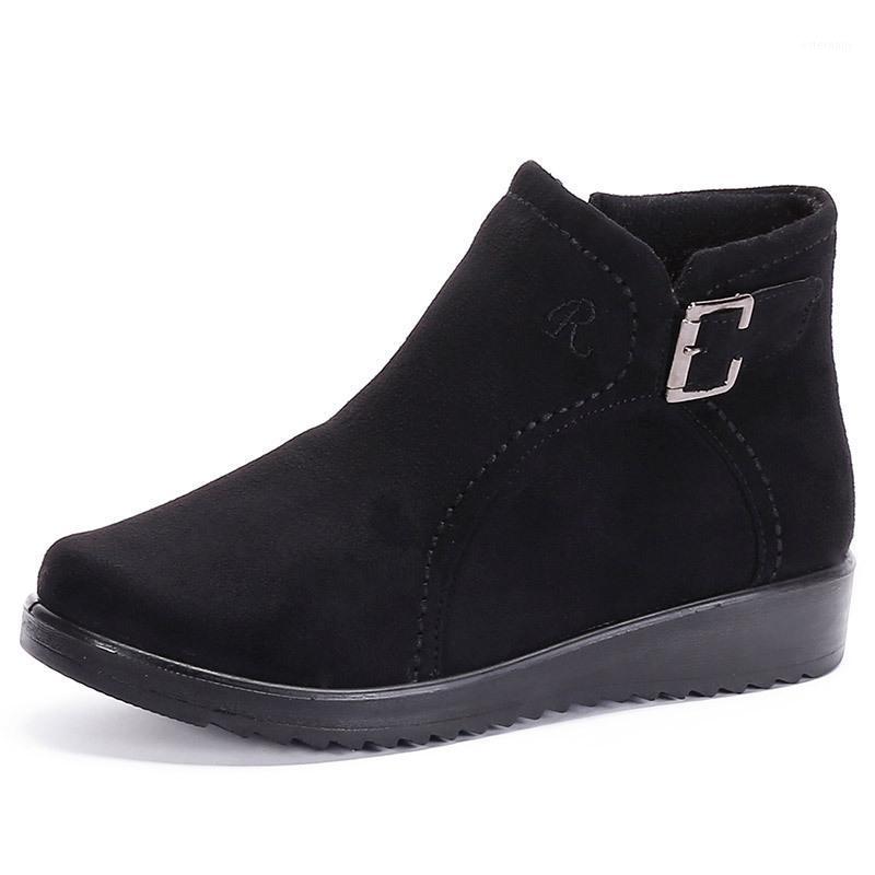 

Women's Boots New Arrival Ladies Shoes Increase Boot Female Waterproof Casual Women Ankle Boots Brand Designer Botas Mujer1, Black