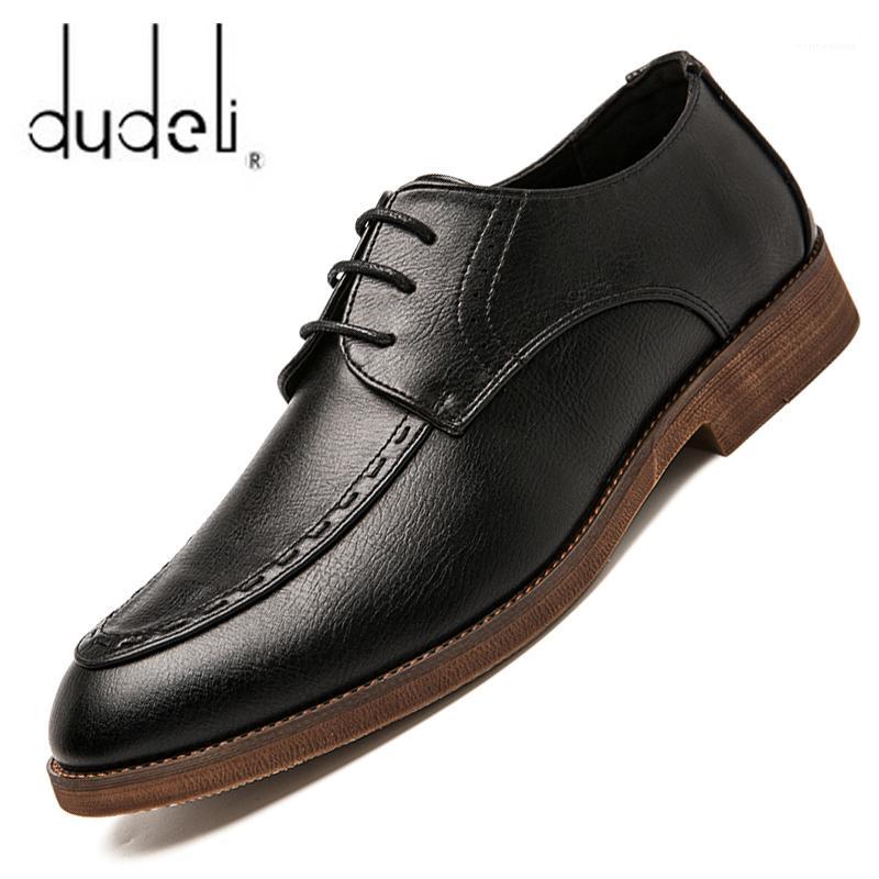 

Men Leather Shoes Oxford PU Leather Men's Dress Shoes Business Flat Breathable Men's Banquet Wedding Office Loafers1, Black
