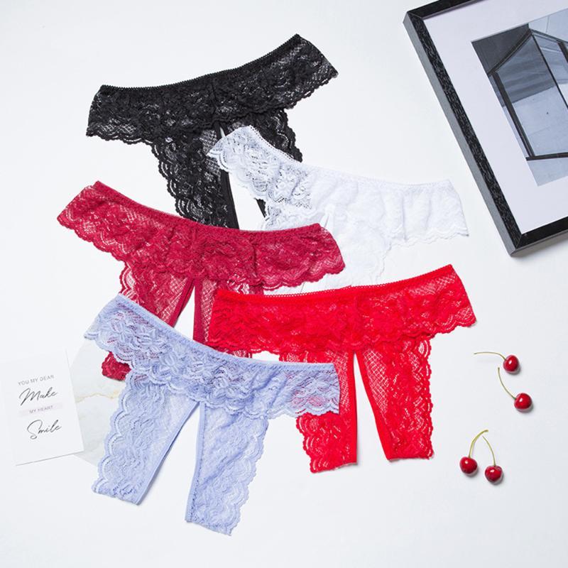 

Woman Sexy Lace Panties Underwear Thong G-String T-back Female Underwear For Woman Thongs Panties For, Black