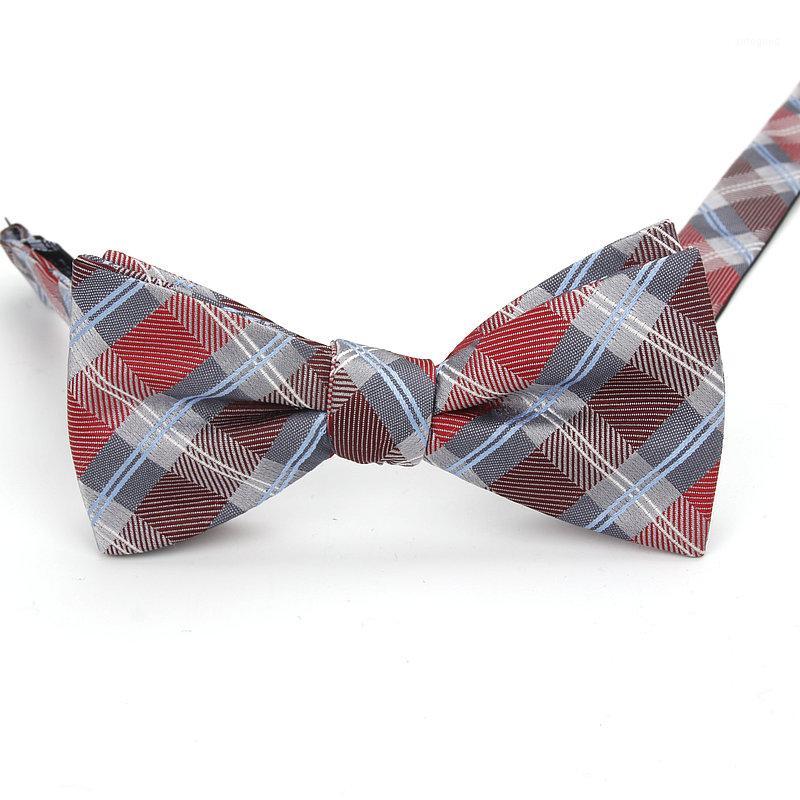 

Neck Ties Brand Fashion Men's Self Tie Bow Plaid Bowtie For Men Classic Jacquard Cravats Necktie Butterfly1