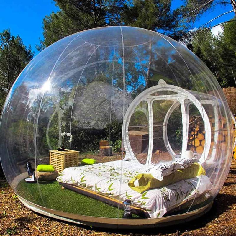 

Aeor Free Fan Inflatable Bubble House 3M/4M/5M Dia Outdoor Bubble Tent For Camping PVC Tree Tent/Igloo Tent Hot