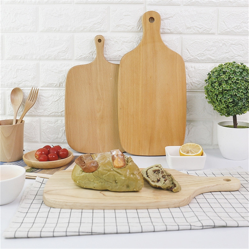 

2021 New Beech Rubber Cutting Whole Blocks Bread Sushi Plate Real Wood Tray Pizza Chopping Board C7id