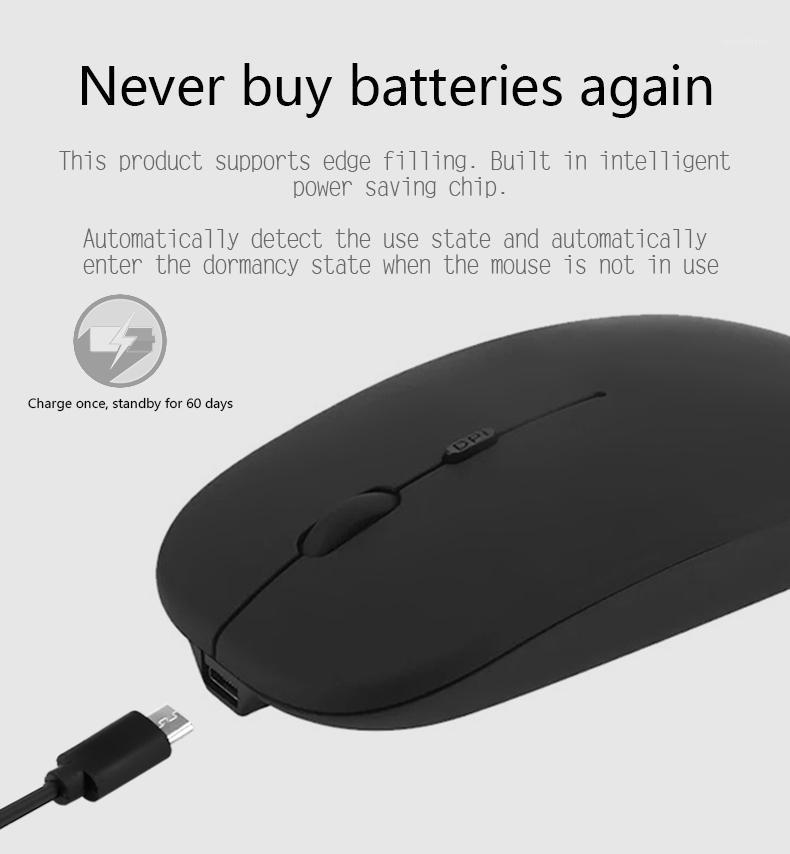 

New Wireless Mouse Computer Bluetooth Mouse Silent PC Mause Rechargeable Ergonomic 2.4Ghz USB Optical Mice For Laptop PC1