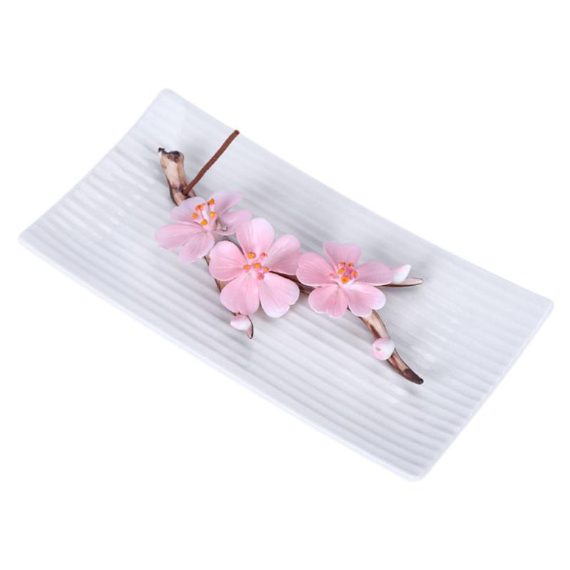 

1 Set Plum Styled Incense Holder Ceramic Incense Burner Insert (Pink