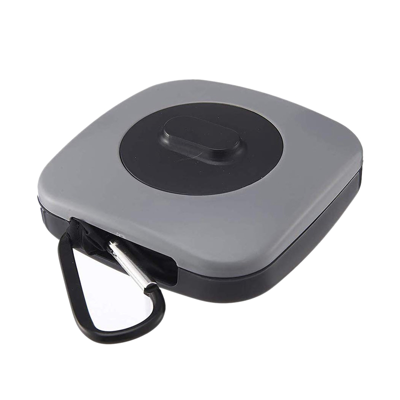 

Rotating Shopping Bag Folding Storage Bag Portable Nylon Environmental Protection Creative Shrink, Gray