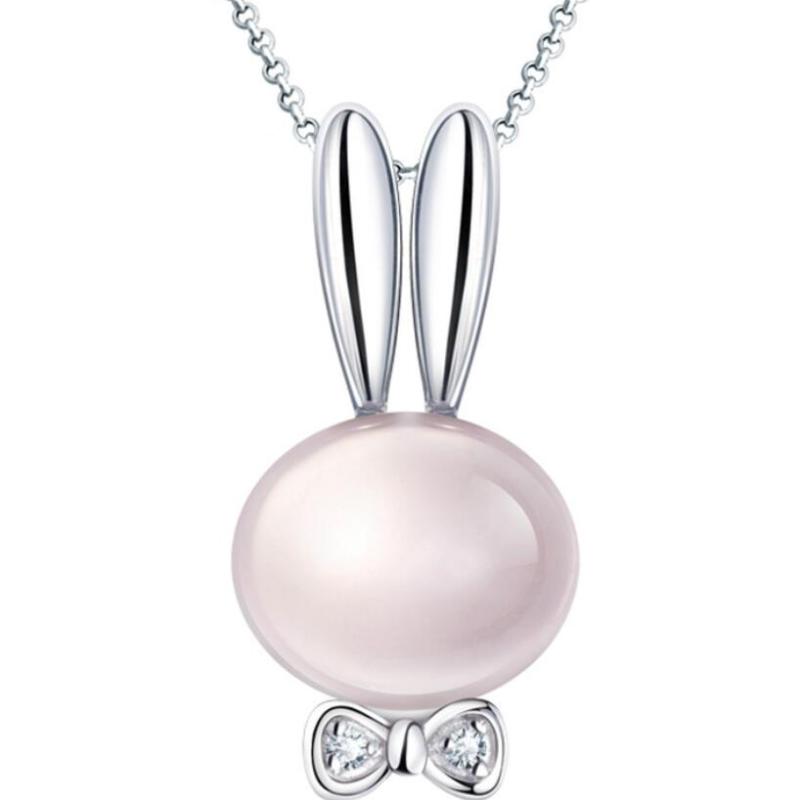 

Fashion Zircon Natural Furong Stone Crystal Meng Meng Pendant Necklace