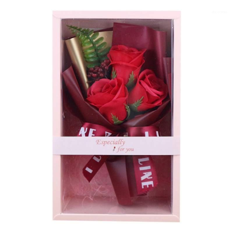 

Rose Soap Flower Artificial Floral Decoration Dry Flower Bouquet Gift Box For Valentine's Day Holiday Thanksgiving,Home Decora1