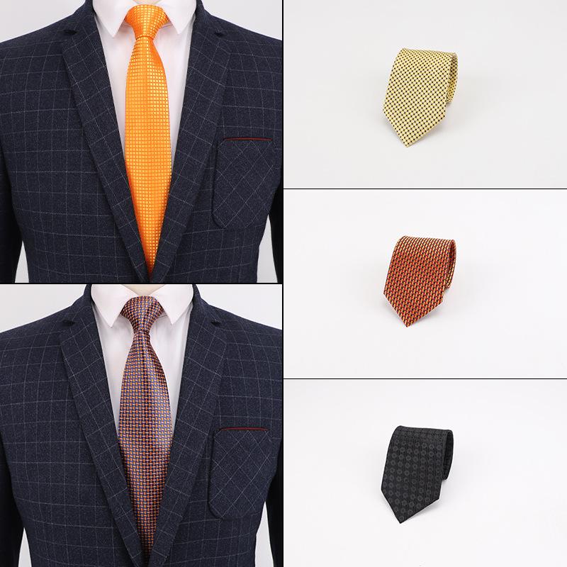 

Sitonjwly 8cm Gifts Ties for Men Fashion Solid Handmade Skinny Neck Ties for Men Wedding Paid Neckties Cravat Custom LOGO