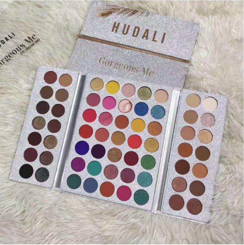 Brand Gorgeous me 63 Colors Eyeshadow Palette Matte and Shimmer Glitter Kyshadow Palette free fast shipping fee-image-591003337
