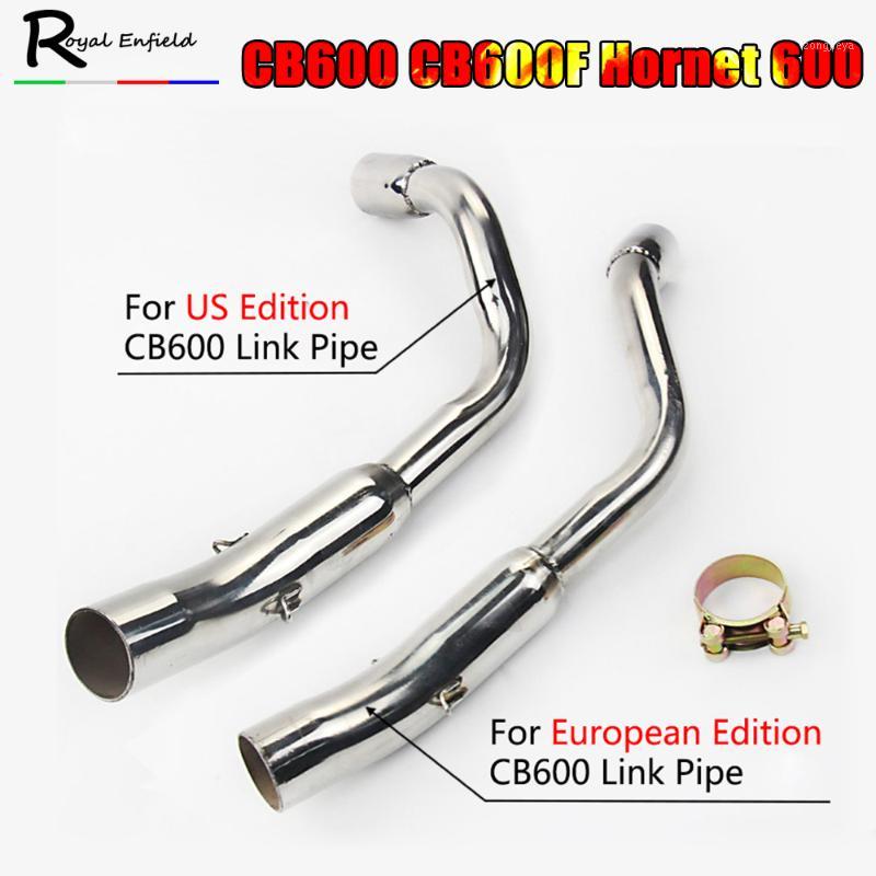 

CB 600 For CB600 CB600F Hornet 600 Without Exhaus Slip On Motorcycle Modified Exhaust Muffler Escape Pipe Middle Link Pipe1