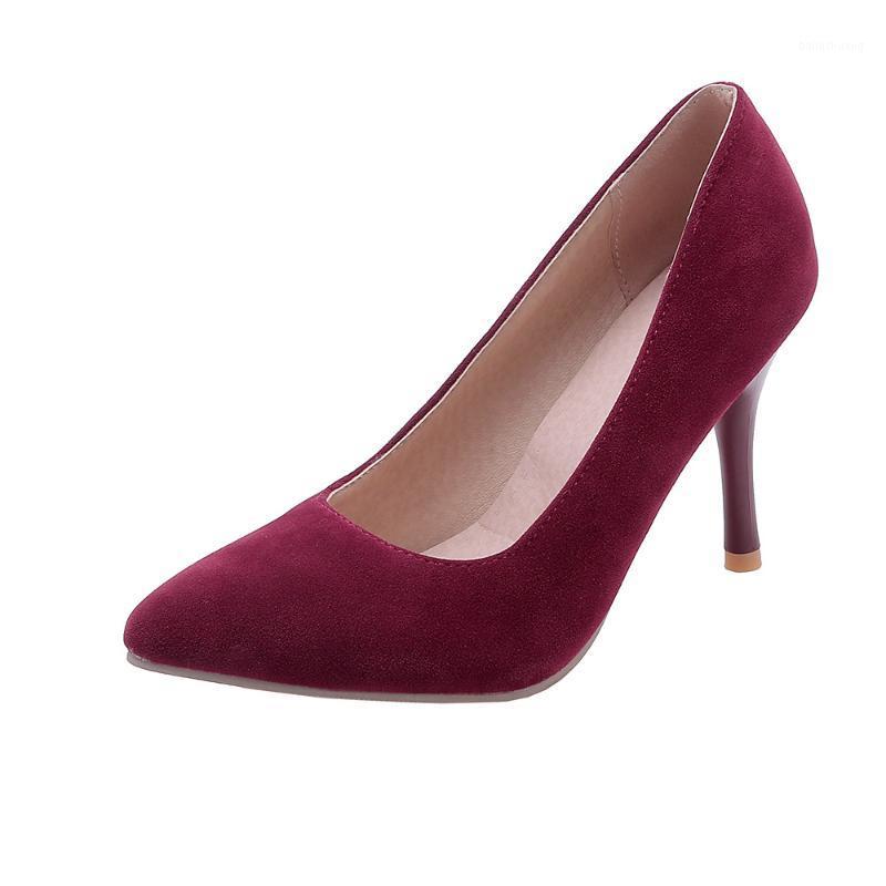 

2020 age season new fashion pointed mouth shallow high with size 32-4300 yards take single woman shoes1, Black