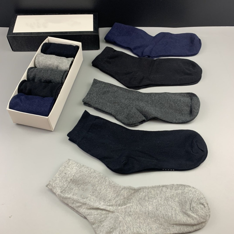 

Mens socks 1 box = 5 pairs Gentleman's formal sock mid-length solid color wear-resistant soft men and women's cotton wholesale Please contact me for more styles, Multi