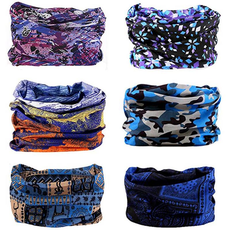 

Cycling Camping Hiking Sport Scarves Bandana Men Women Magic Scarf Motorcycle Face Mask Running Fishing Neck Tube Scarf Jan 13rd, Gray
