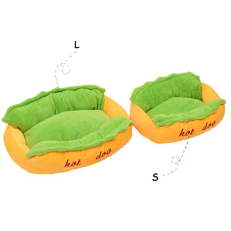 

Dropshipping ot Dog Bed Various Size Large Dog Lounger Bed Kennel Mat Soft Fiber Pet Puppy Warm, Orange