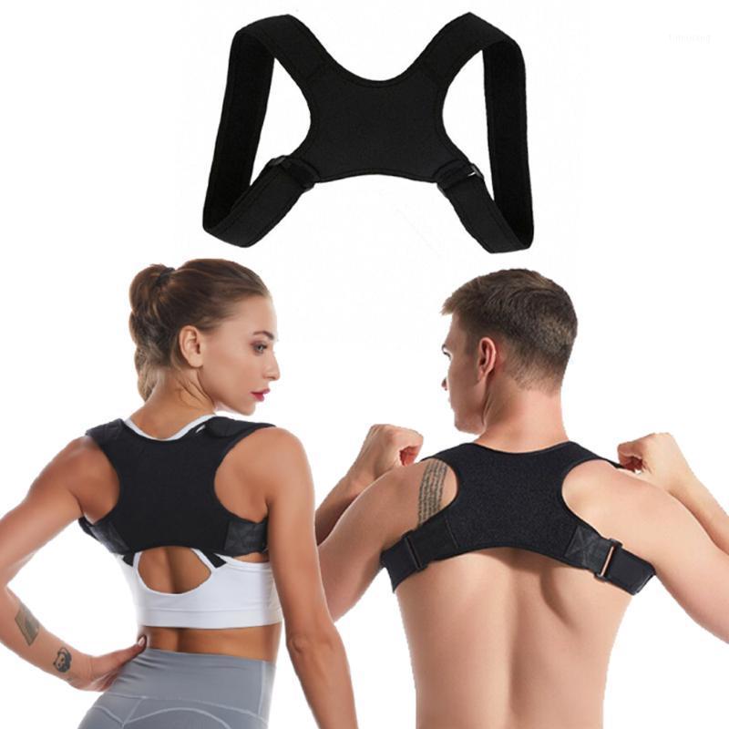 

Adjustable Back Support Belt Back Posture Corrector Clavicle Spine Shoulder Lumbar Posture Correction For Adults children1, Black