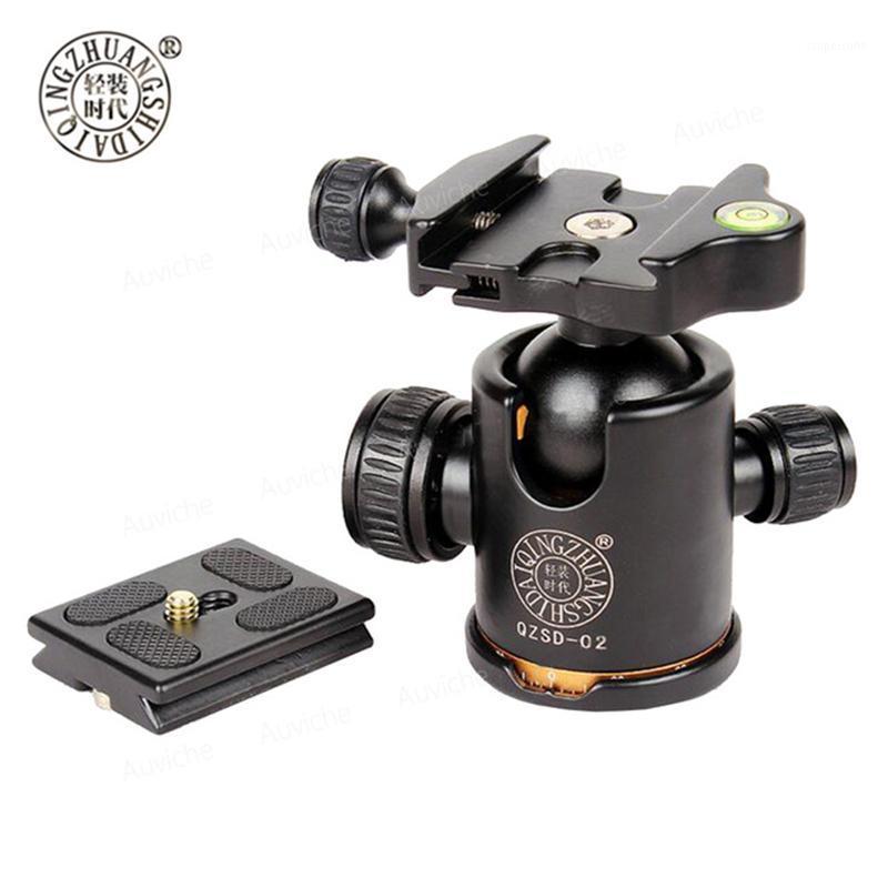 

New QZSD Q02 Camera Tripod Ball Head Ballhead with Quick Release Plate 1/4" Screw Max Load 8kg / Original Q999 Q666 Tripod Head1