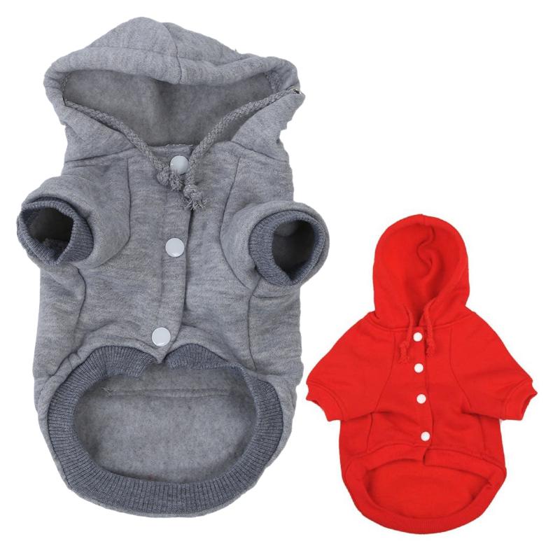 

Cat Dog Clothes Winter Warm Knitwear for Christmas Puppy Dog Jacket Hooded Coat Clothing (Gray, S, As pic