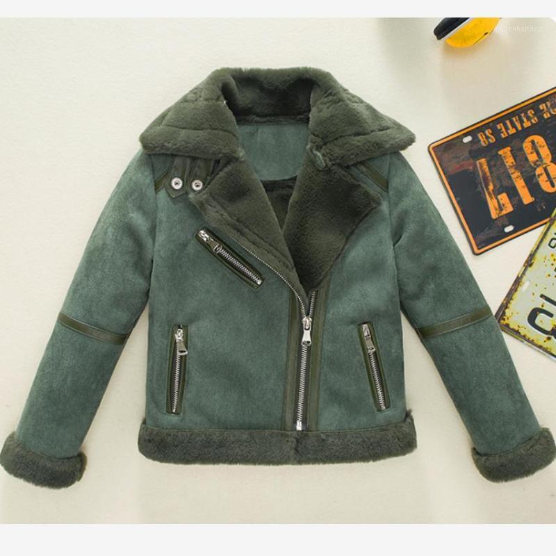 

Children's Faux Fur Coats Parka 2020 Winter New Boys Outerwear Fashion Imitation Lining Jackets Modis Kids Clothes Y20861, Black