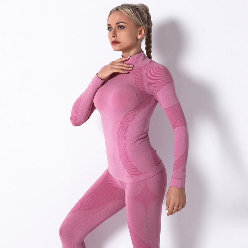 

Seamless Women Fitness Yoga Set Gym 3Pcs set shirts + vest + Leggings Push Up Pants Exercise Padded Workout Running Sports Suit, Shirtspantsnavy