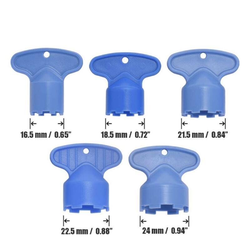 

5pcs Faucet Aerator Key Cache Sink Water Faucet Aerator Key Removal Wrench Tool M 16.5 18.5 21.5 22.5 24