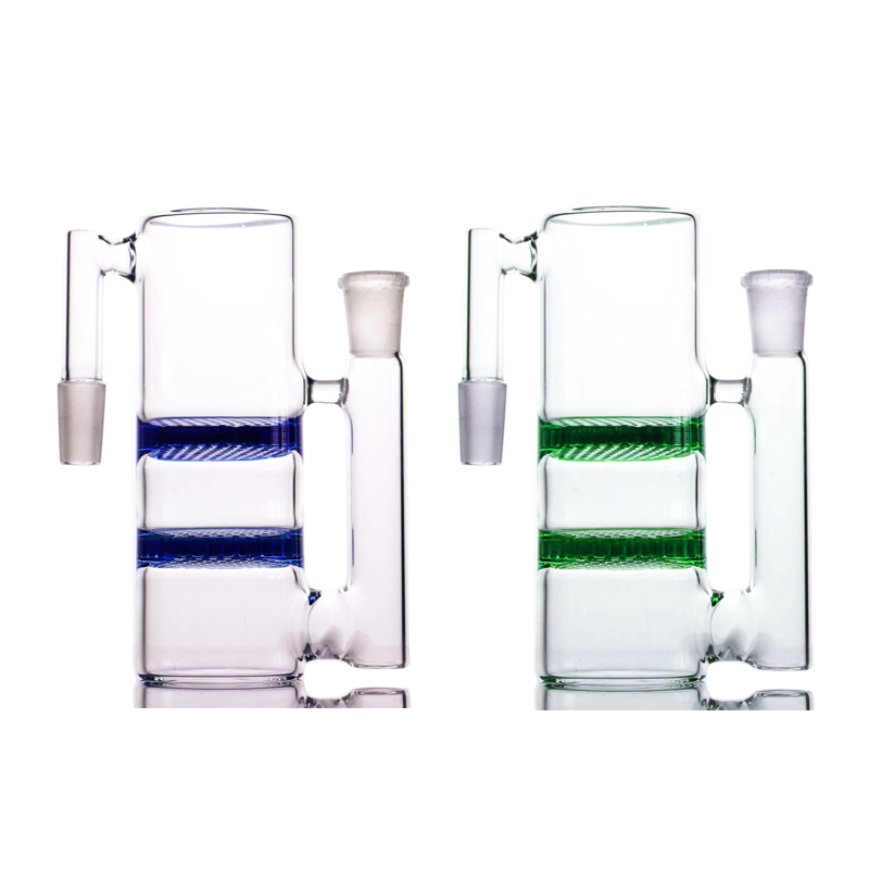 

Hookahs Wholesale ash catcher two honeycombs perc 14 or 18 joint ashcatcher for glass bong water pipes