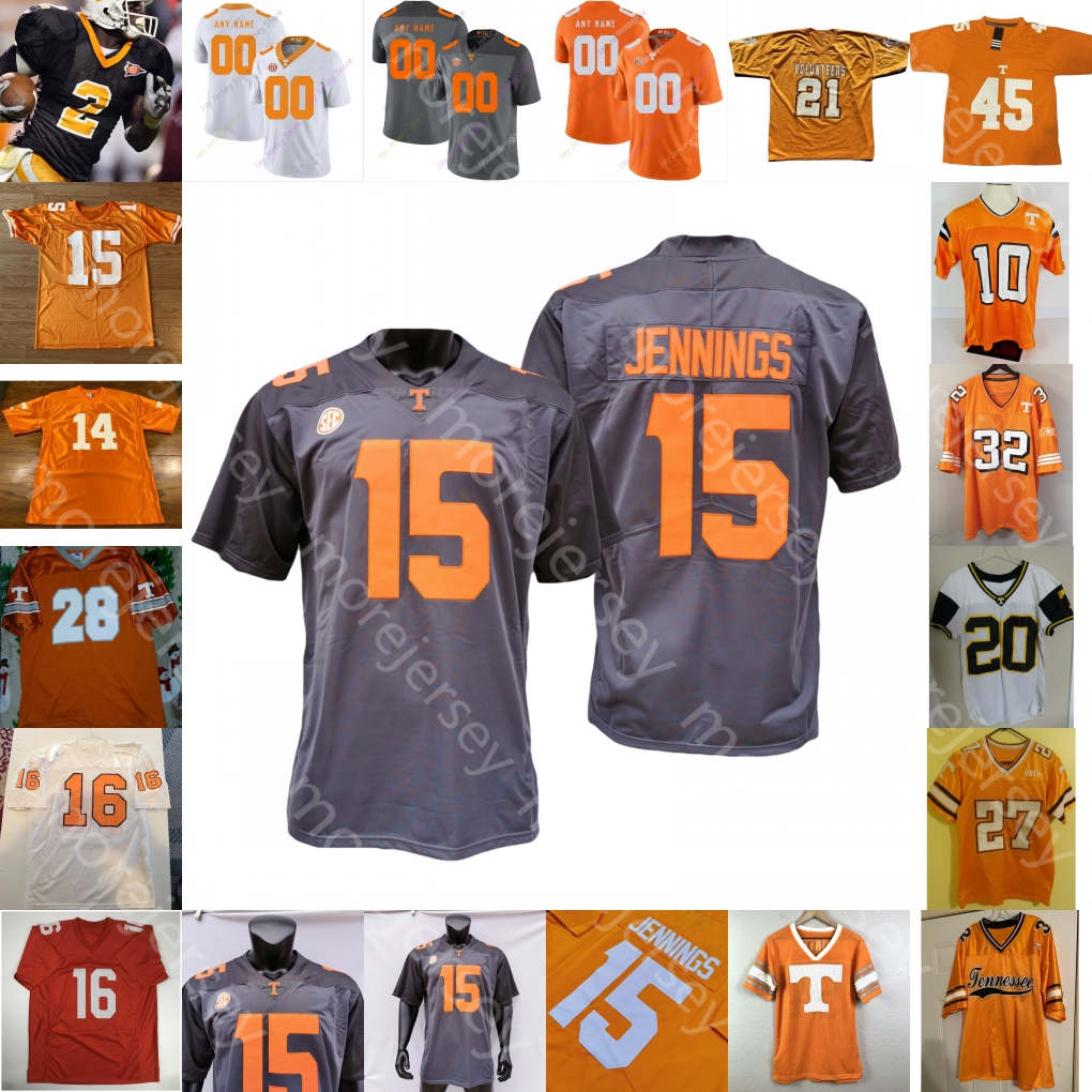 

Custom Tennessee Volunteers Football Jersey NCAA College Peyton Manning Brandon Johnson Jarrett Guarantano Ty Chandler Eric Gray Josh Palmer, Orange iv