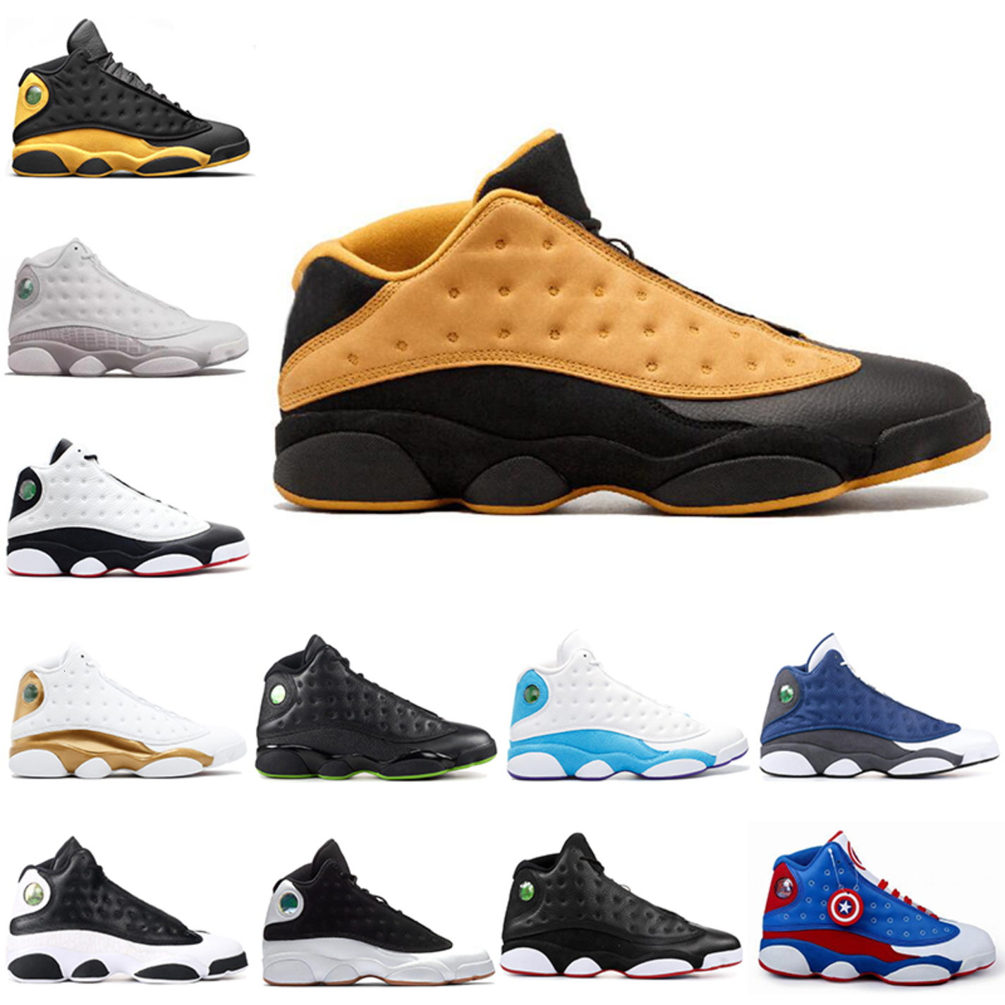 

Low Chutney 13s Men Basketball Shoes 13 Melo Class of 2002 cp3 home playoff black cat chicago Sports Sneakers Free Drop Shipping