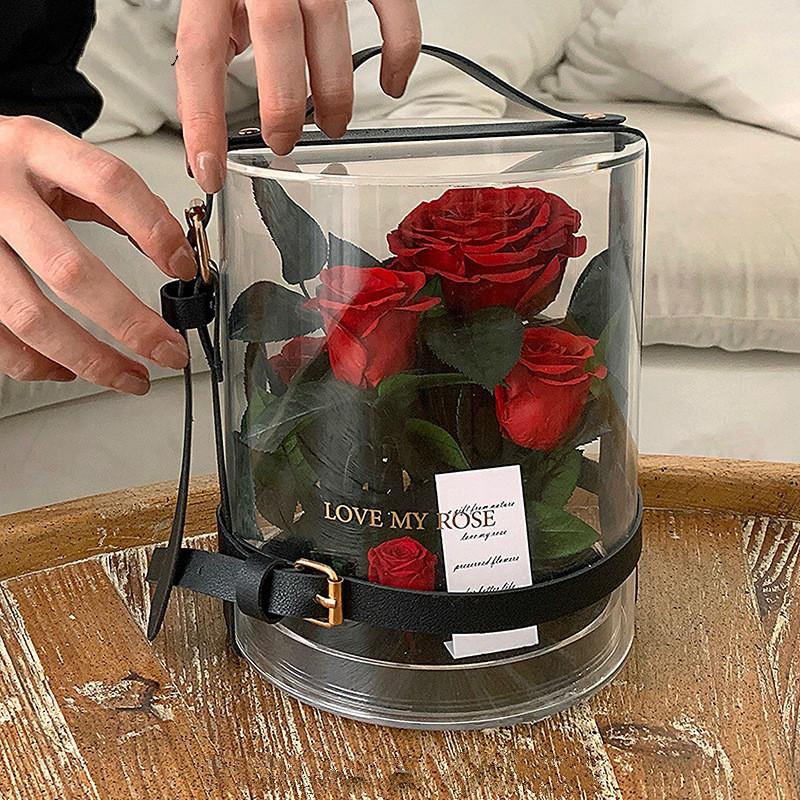 

Eternal Flowers Rose in box for Valentine's Day Wedding Gift Birthday Gifts Christmas Decorations Preserved Roses Gift Box, Red rose