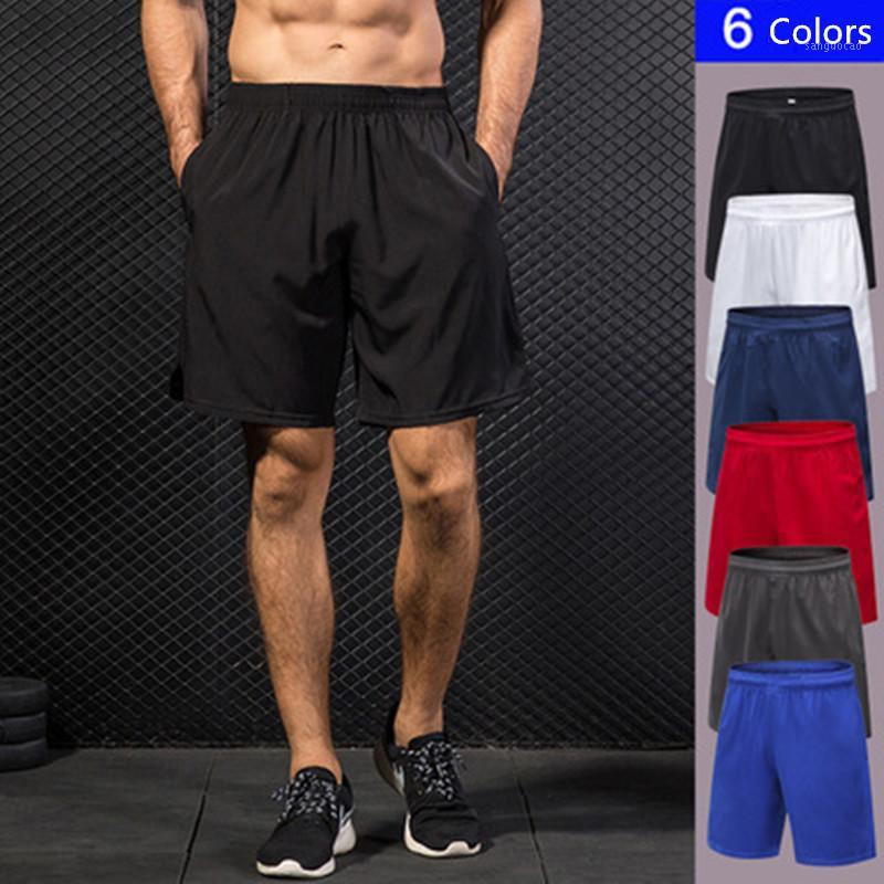 

Men' Sports Shorts Outdoor Fitness Running Basketball Training Loose Shorts Breathable Quick Dry Male Soccer Volleyball Wear1, Navy