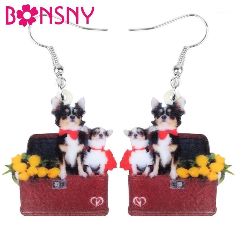 

Dangle & Chandelier Acrylic Chihuahua Dog Earrings Aesthctic Cute Pet Animal Drop Jewelry For Women Girls Kids Novelty Gift Accessory1