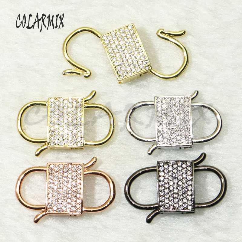 

6Pcs Double Lock pendants lock clasp Pendant mix colors Jewelry accessories for jewelry making bolt screw fashion 507191