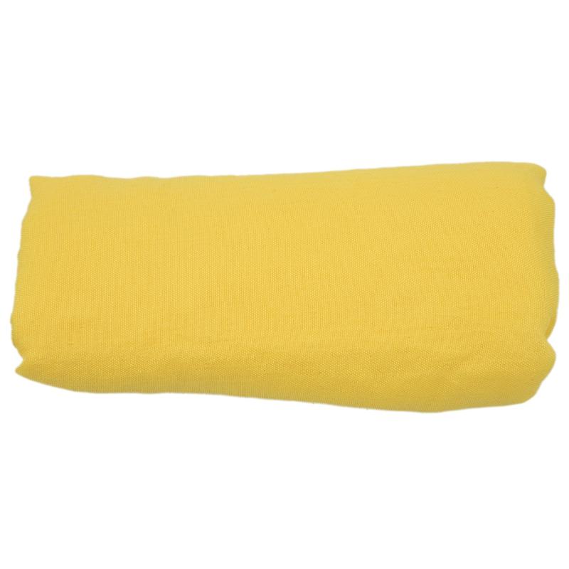 

Women Ruched Detail Semi Sheer Soft Simple Casual Scarf - Yellow