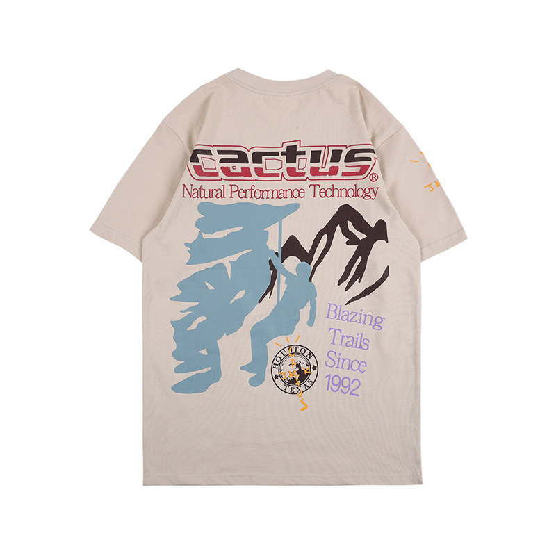 

2021 New Men's Cotton Shirt Short Sleeve Graphic Design for Unisex B7NI, Beige
