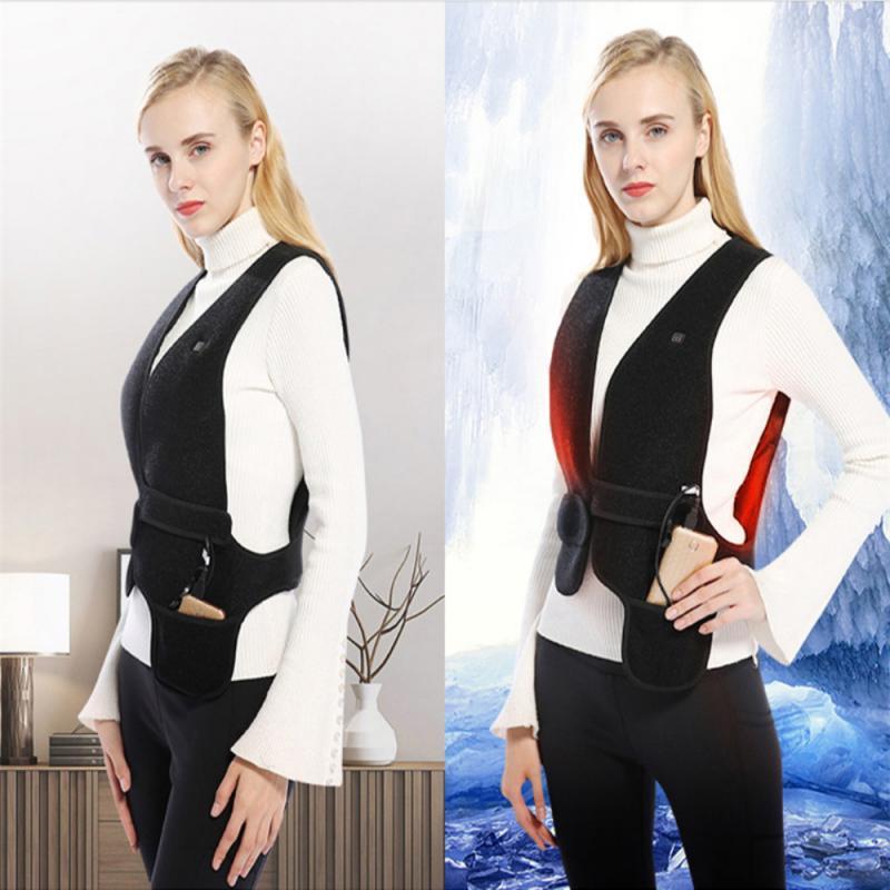 

Women Heating Vest USB Charging Electric Heated Vest Washable Clothes Outdoor Winter Warm For Hiking Fishing Hunting Fashion, As show