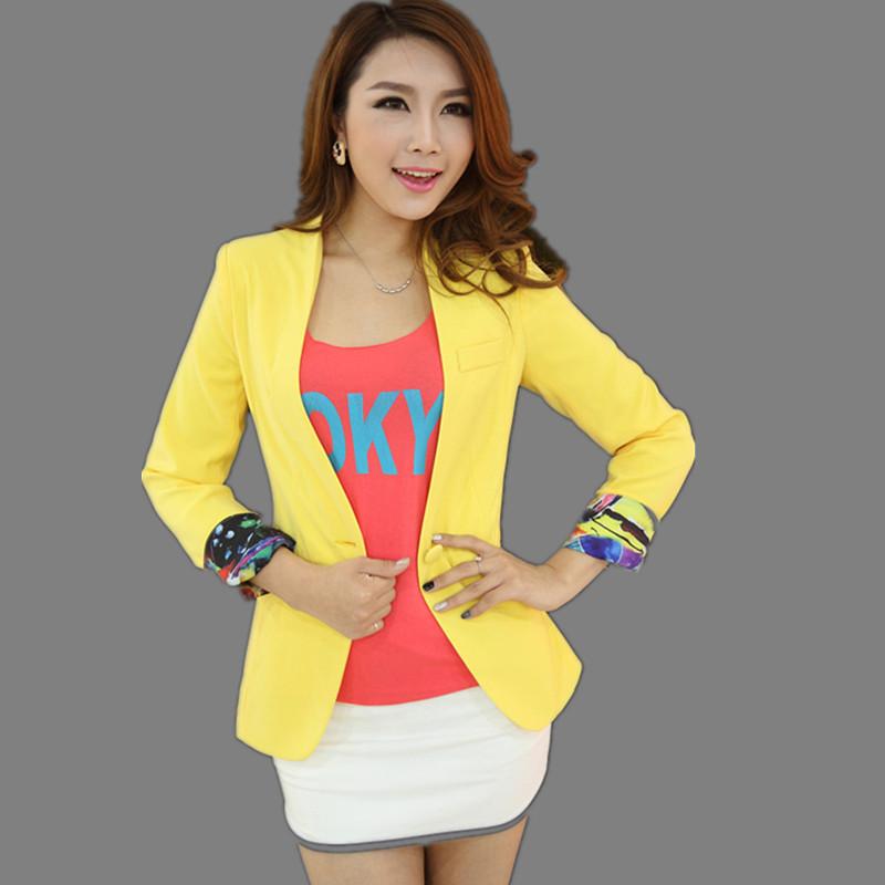 

Women' Jacket 2020 Autumn New Women' Casual Solid Color Slim Short Small Suit Fashion Lady Blazer