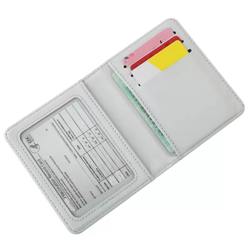 

Travel Passport Holder Favor Sublimation Credit Card Protective Cover PU Leather Portable Wallet for Men WJY591