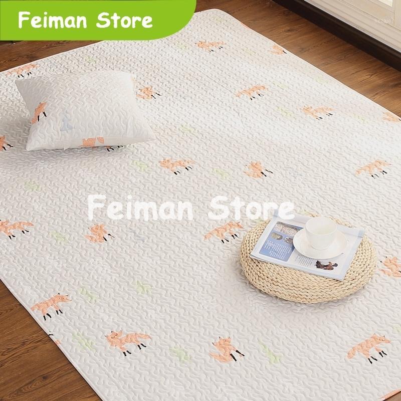 

Nordic Style Cartoon Animals Rug Carpet Children Kids Play Climbing Pad Home Decor Living Room Bedroom Soft Cotton Rectangle Mat1, Carpet4