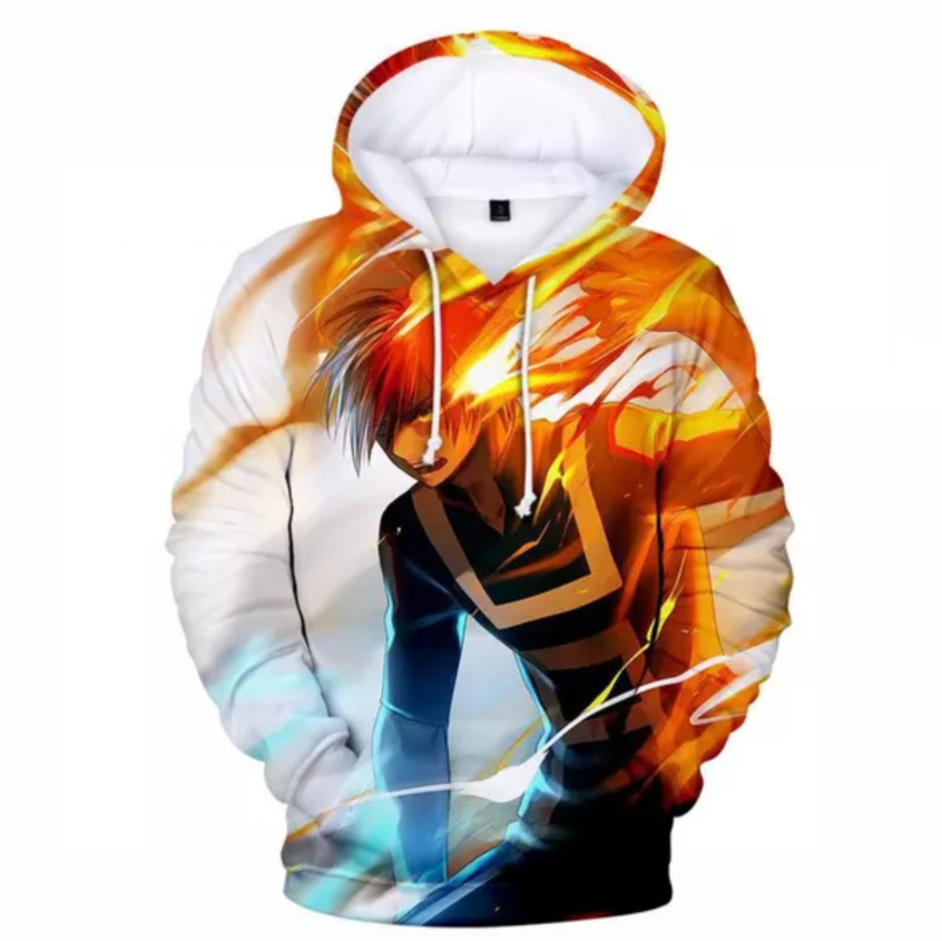 all might hoodie with hair