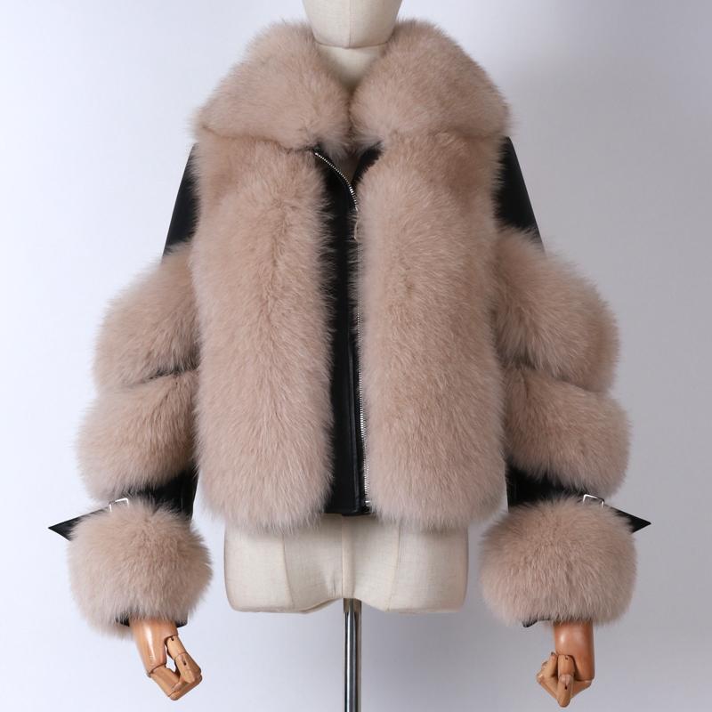 

outwear jacket ladies natural women fur real coat, As picture