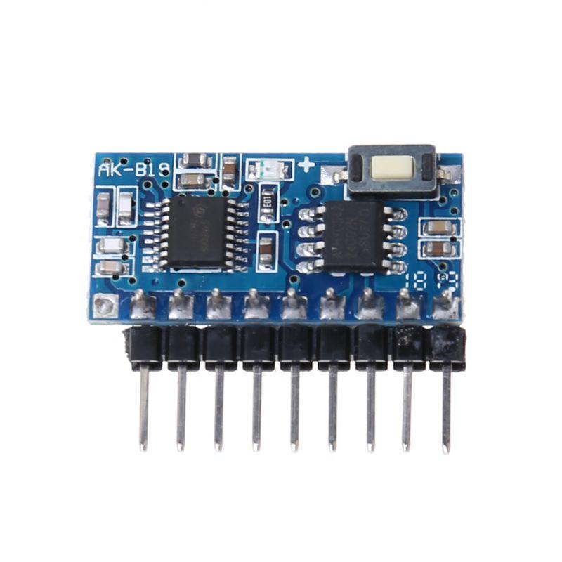 

AK-B19 4 Button Keys Wireless Remote Control 315/433 MHZ Learning Code Controller with LED Light Module Receiver