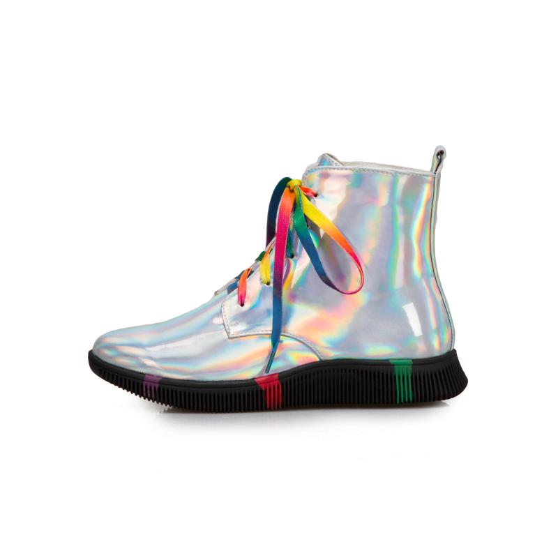 

goth 2020 Pocket Motorcycle Boots Women Platform Shoes Womens Ladies Wedge Botas Punk Goth Boots women shoes, As pic