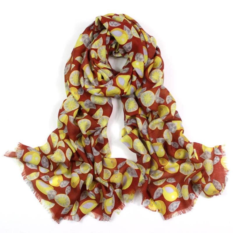 

2020 fashion Winter women scarf thin shawls and wraps lady lemon female hijab stoles long cashmere foulard head scarves