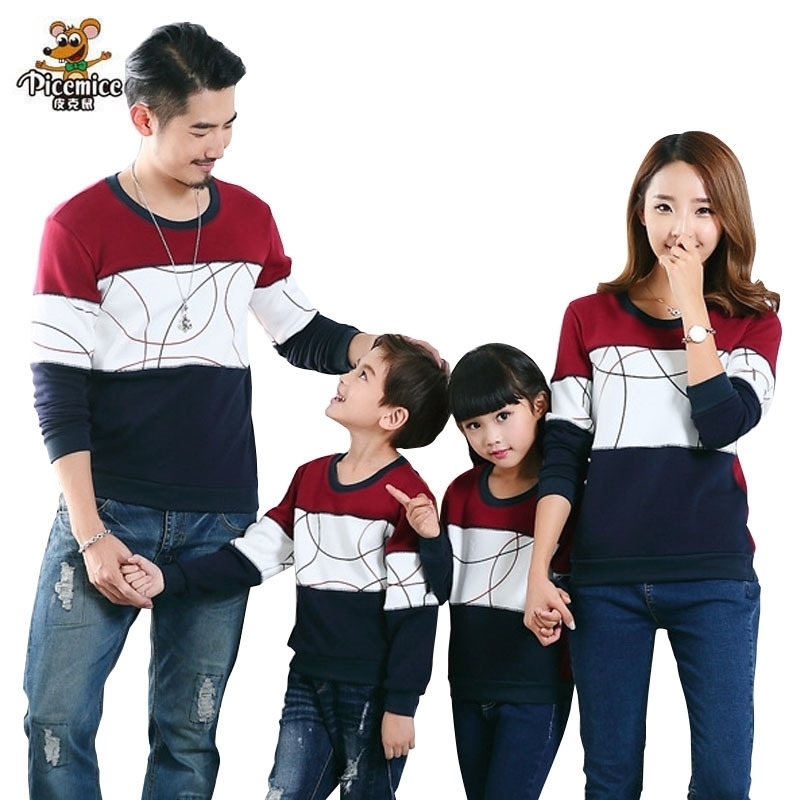 

Plus Size Family Matching Outfits New Casual Autumn Mother Daughter Father Son Boy Girl Cotton Clothes Set Family Clothing 201128, Pants